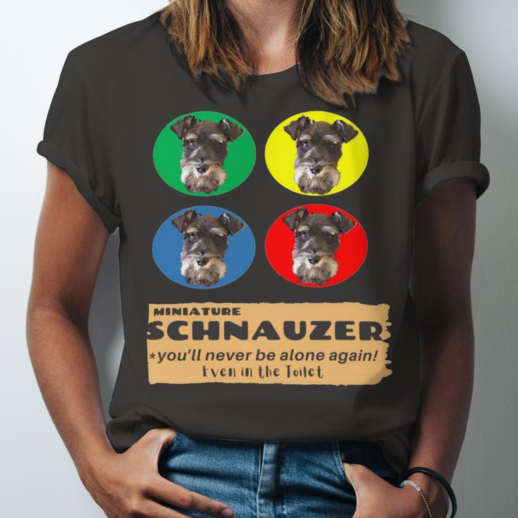 Miniature Schnauzer House Rule Cute & Loyal Dog Unisex Jersey Short Sleeve Crewneck Tshirt