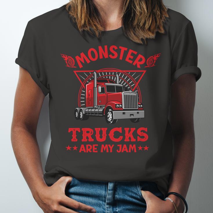 Monster Trucks Are My Jam Unisex Jersey Short Sleeve Crewneck Tshirt