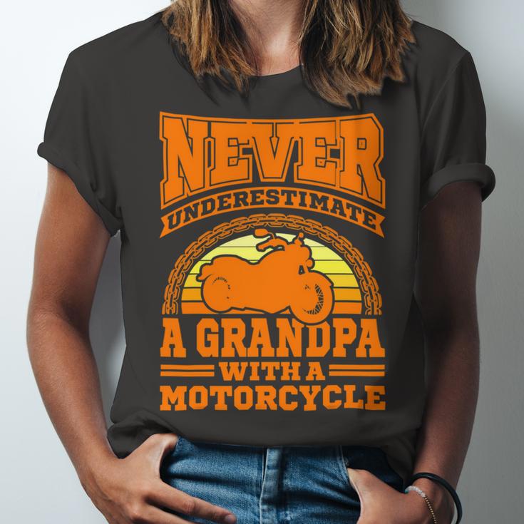 Motorcycle Grandpa Biker S Funny 499 Shirt Unisex Jersey Short Sleeve Crewneck Tshirt