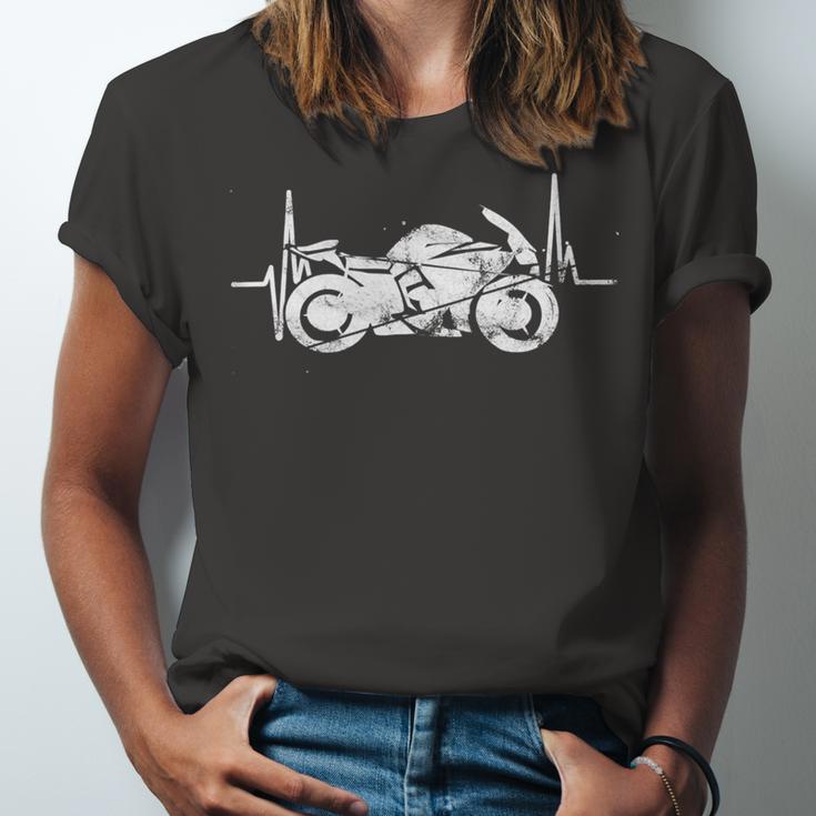 Motorcycle Heartbeat Dreaming Racing 496 Shirt Unisex Jersey Short Sleeve Crewneck Tshirt