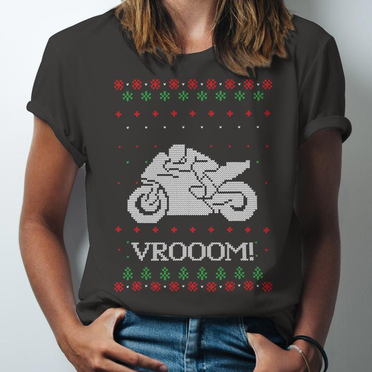 Motorcycle Ugly Christmaser Xmas 471 Shirt Unisex Jersey Short Sleeve Crewneck Tshirt