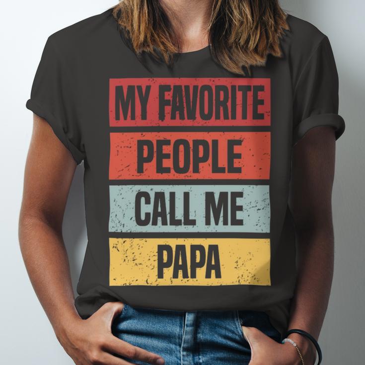 My Favorite People Call Me Papa 528 Trending Shirt Unisex Jersey Short Sleeve Crewneck Tshirt