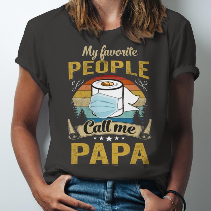 My Favorite People Call Me Papa 529 Trending Shirt Unisex Jersey Short Sleeve Crewneck Tshirt