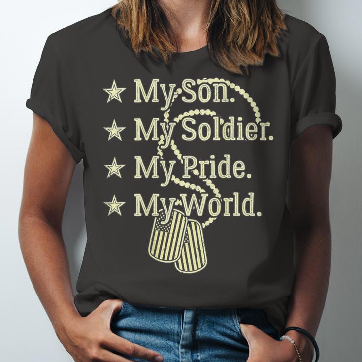 My Son Is A Soldier Hero Proud 707 Shirt Unisex Jersey Short Sleeve Crewneck Tshirt