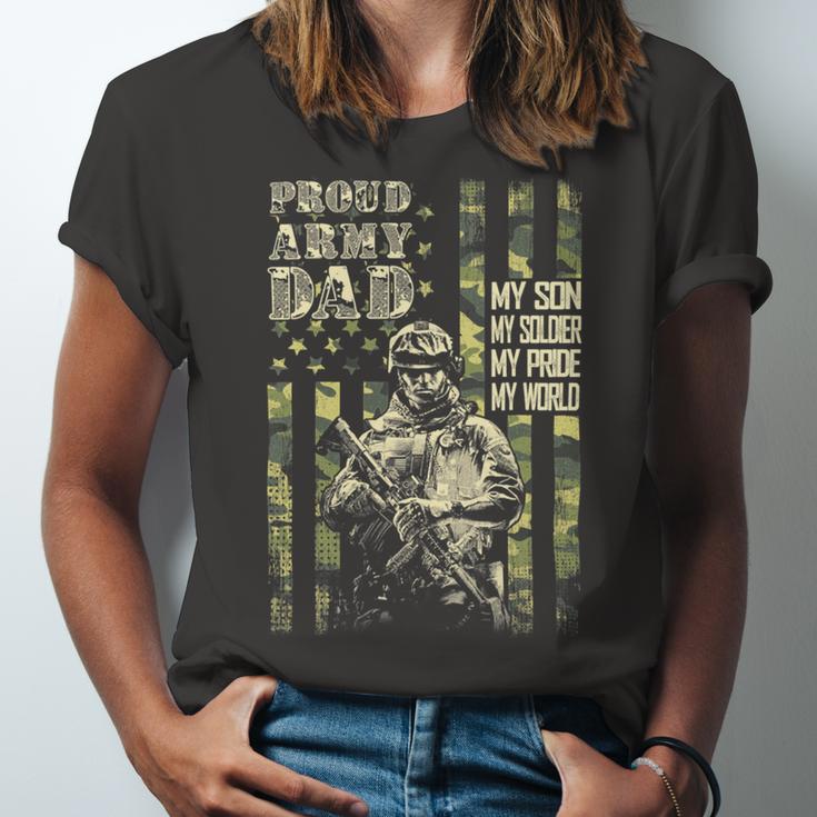 My Son Is A Soldier Proud Army Dad Us 706 Shirt Unisex Jersey Short Sleeve Crewneck Tshirt