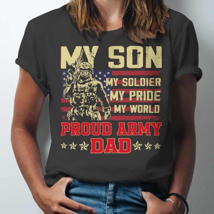 My Son Is Soldier Proud Military Dad 710 Shirt Unisex Jersey Short Sleeve Crewneck Tshirt