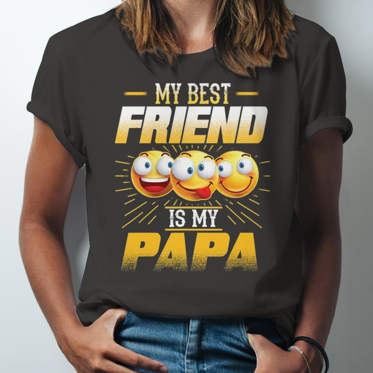 Papa Tee My Best Friend Is My Papa Tees Jersey T-Shirt