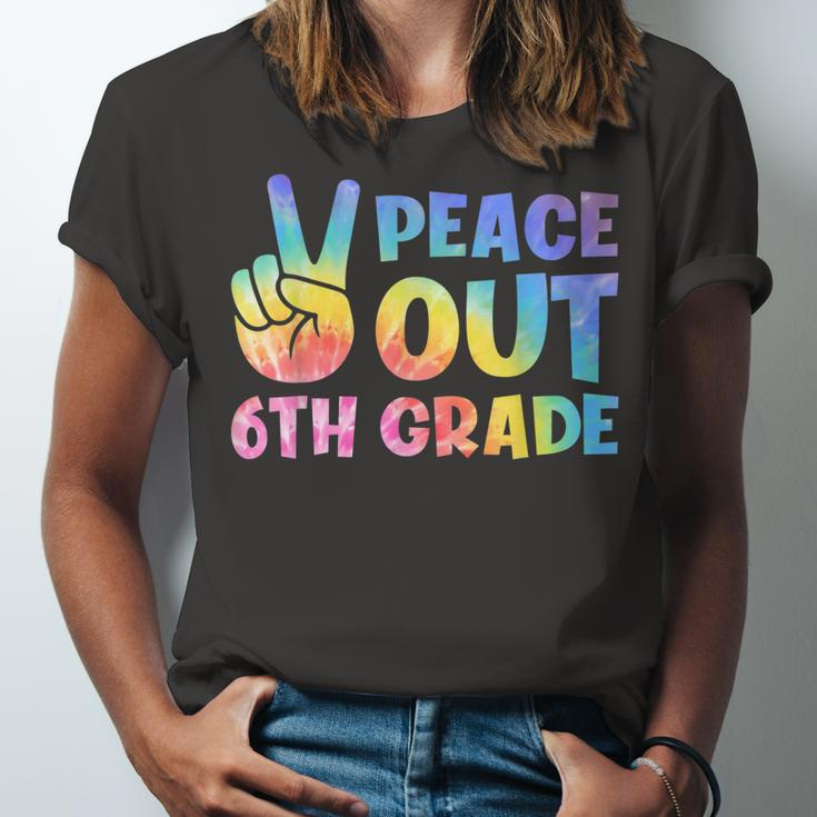 Peace Out 6Th Grade 2022 Graduate Happy Last Day Of School Jersey T-Shirt