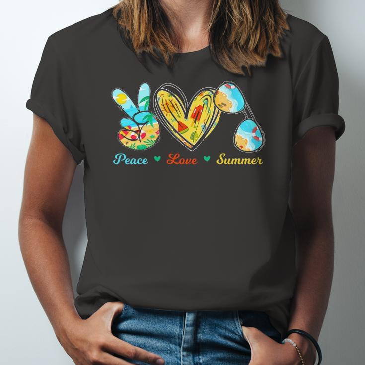 Peace Love Summer Sunglasses Cruise Beach Jersey T-Shirt