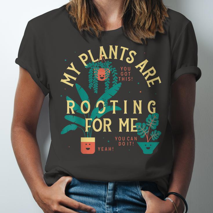 My Plants Are Rooting For Me Plant Jersey T-Shirt