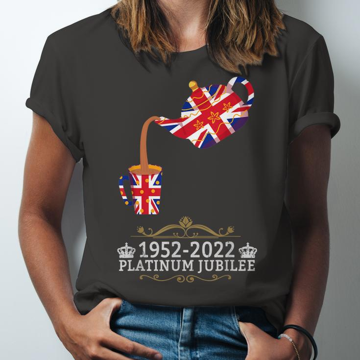 Platinum Jubilee 2022 Union Jack For Kids & Jubilee Teapot Jersey T-Shirt
