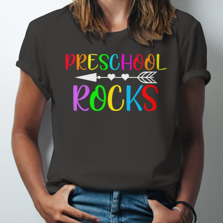 Preschool Rocks Unisex Jersey Short Sleeve Crewneck Tshirt