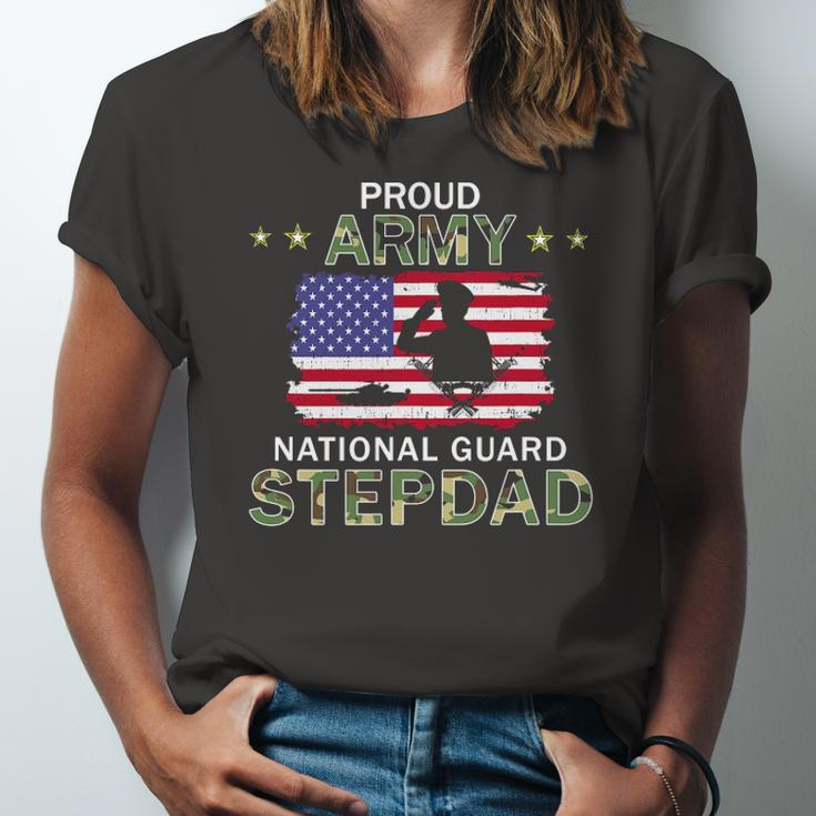 Proud Army National Guard Stepdad Jersey T-Shirt