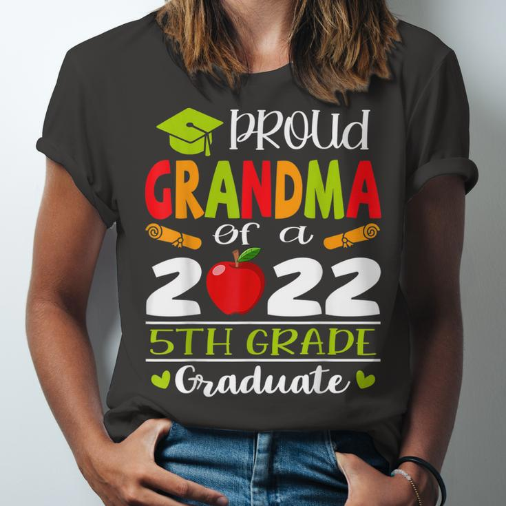 Proud Grandma Of A Class Of 2022 5Th Grade Graduate Jersey T-Shirt
