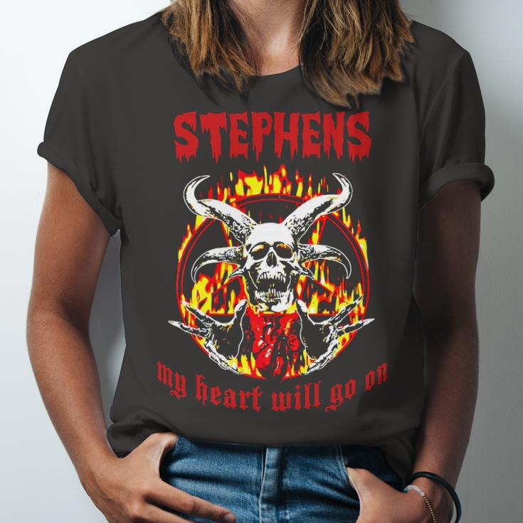 Stephens Name Gift Stephens Name Halloween Gift Unisex Jersey Short Sleeve Crewneck Tshirt