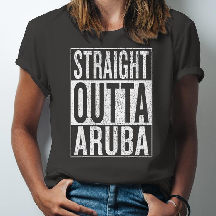 Straight Outta Aruba Great Travel & Idea Jersey T-Shirt