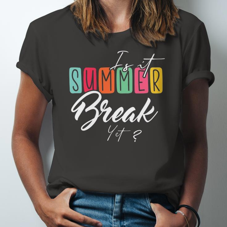 Is It Summer Break Yet Beach Vacation Jersey T-Shirt
