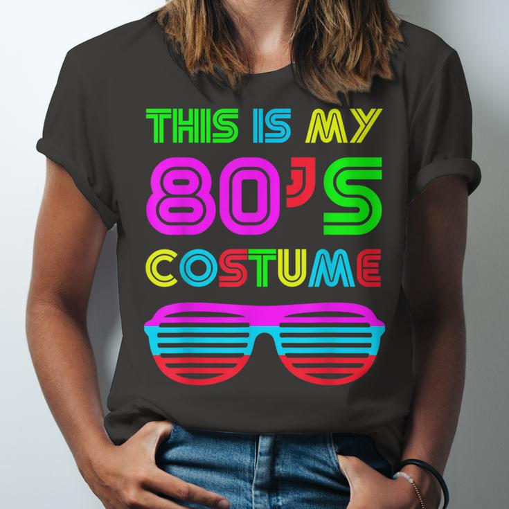 This Is My 80S Costume Retro Halloween Disco Costume Unisex Jersey Short Sleeve Crewneck Tshirt
