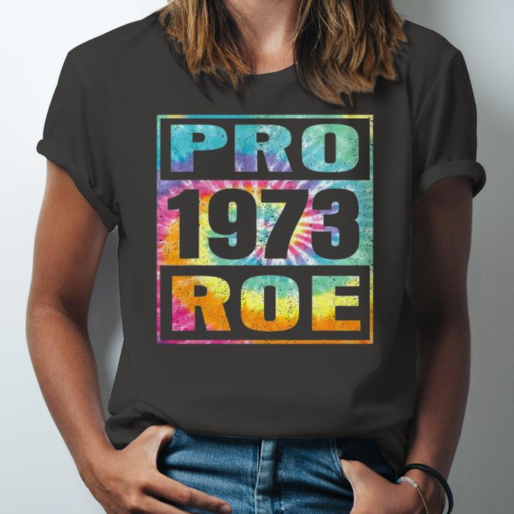 Tie Dye Pro Roe 1973 Pro Choice Rights Jersey T-Shirt