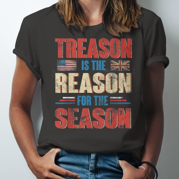 Treason Is The Reason For The Season 4Th Of July Patriotic Unisex Jersey Short Sleeve Crewneck Tshirt