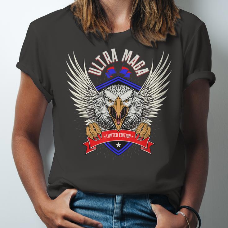 Ultra Maga Eagle Proud Ultra Maga Unisex Jersey Short Sleeve Crewneck Tshirt