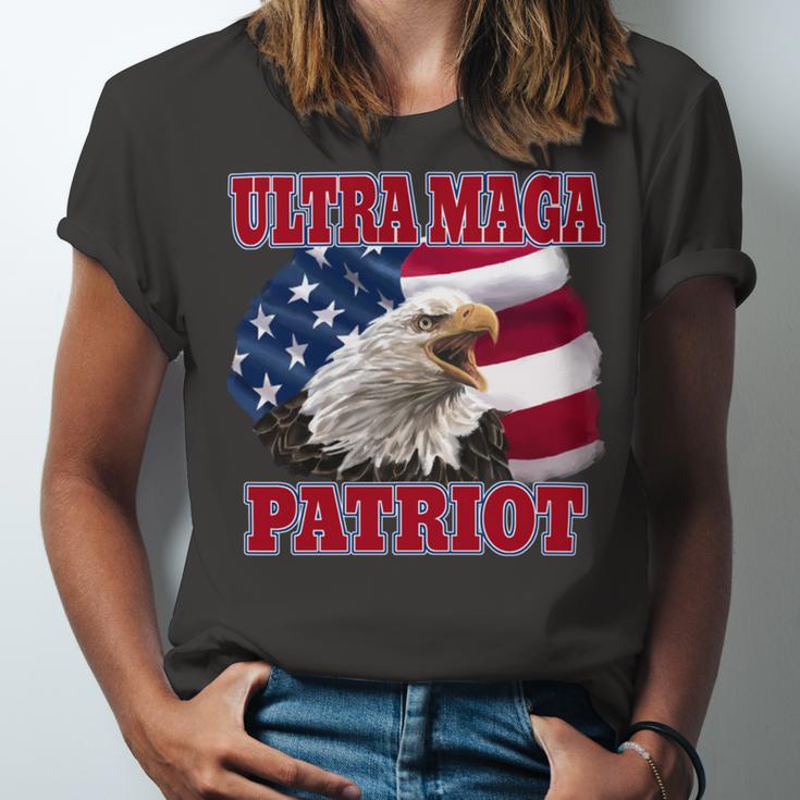 Ultra Maga Patriot American Eagle Us Flag Unisex Jersey Short Sleeve Crewneck Tshirt