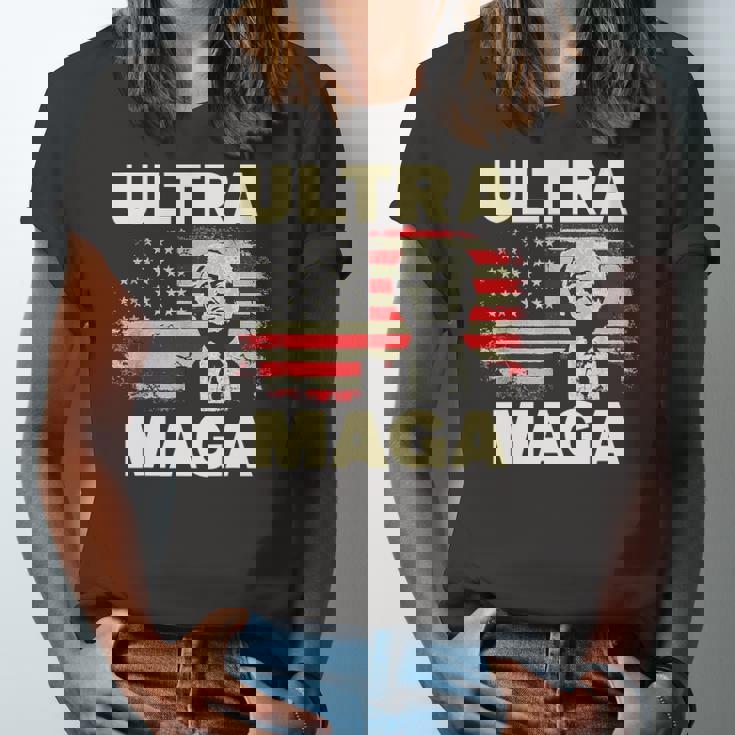 Ultra Maga Proud Ultra-Maga Usa Flag Jersey T-Shirt