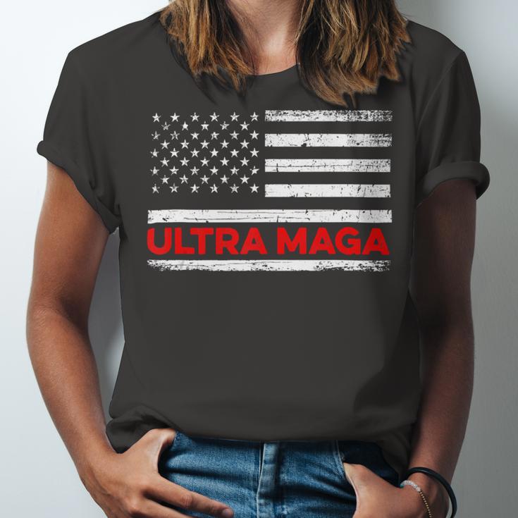 Ultra Maga United State Flag V2 Unisex Jersey Short Sleeve Crewneck Tshirt