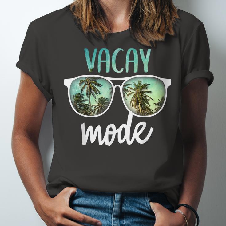 Vacay Mode Cute Vacation Summer Cruise Getaway Unisex Jersey Short Sleeve Crewneck Tshirt