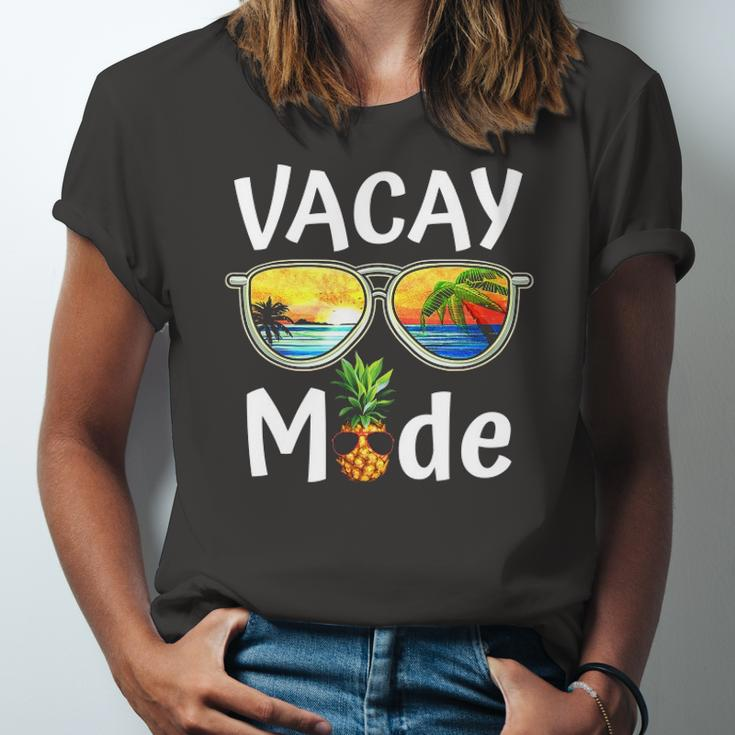 Vacay Mode Vacation Summer Sunglasses Beach Pineapple Jersey T-Shirt
