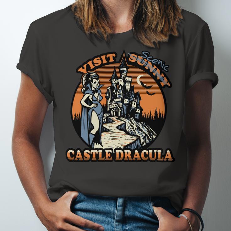 Visit Scenic Castle Dracula 220 Trending Shirt Unisex Jersey Short Sleeve Crewneck Tshirt