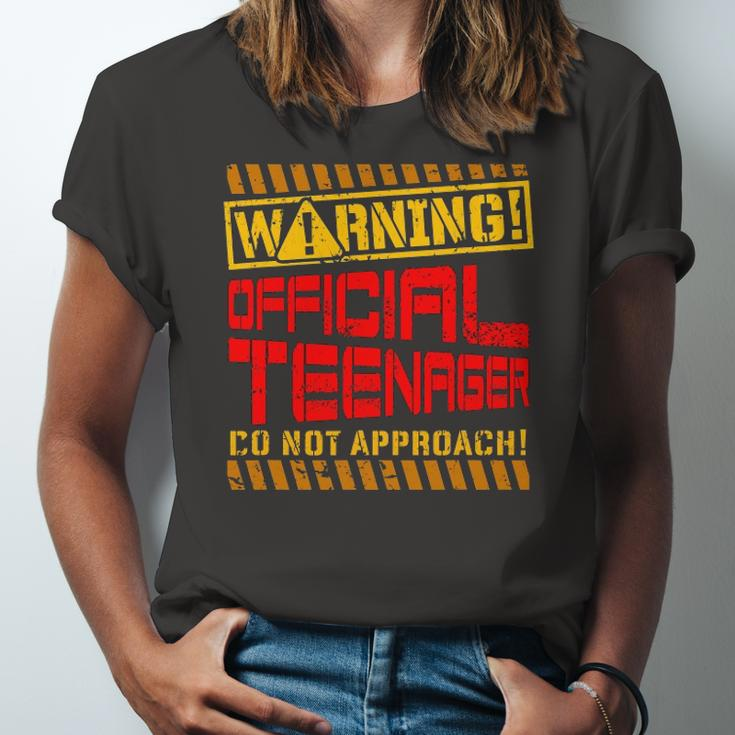 Warning Official Teenager Do Not Approach 13Th Birthday Jersey T-Shirt