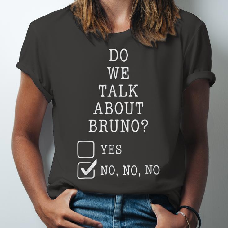 We Don’T Talk About Bru-No Men Women Kids 329 Trending Shirt Unisex Jersey Short Sleeve Crewneck Tshirt