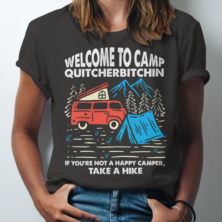 Welcome To Camp Quitcherbitchin Funny 7 Shirt Unisex Jersey Short Sleeve Crewneck Tshirt