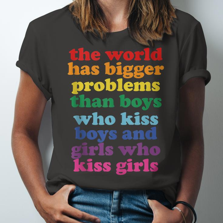 The World Has Bigger Problems Lgbt Community Gay Pride Jersey T-Shirt
