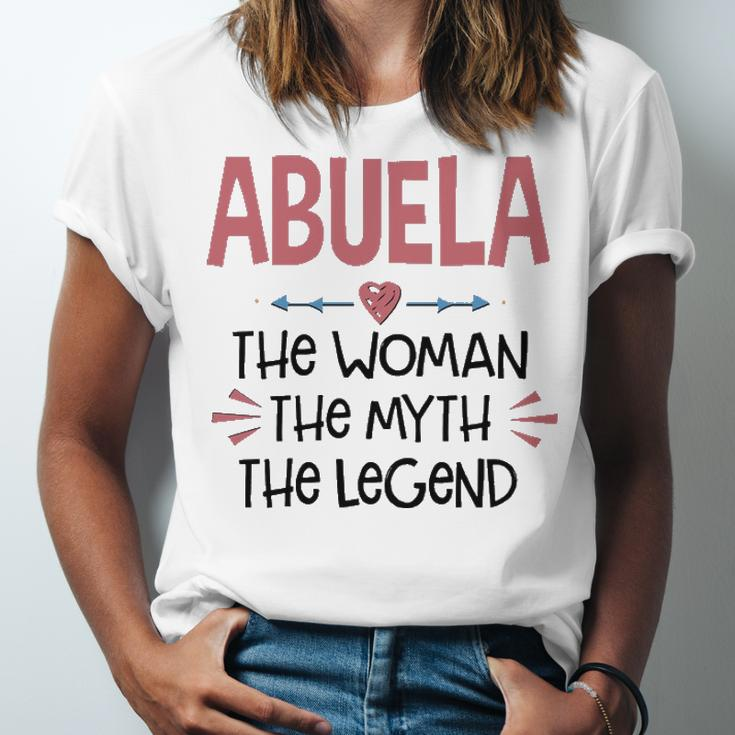 Abuela Grandma Gift Abuela The Woman The Myth The Legend Unisex Jersey Short Sleeve Crewneck Tshirt