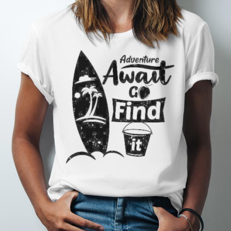 Adventure Await Go Find Itsummer Shirt Travel Tee Adventure Shirts Action Shirt Funny Tees Graphic Tees Unisex Jersey Short Sleeve Crewneck Tshirt