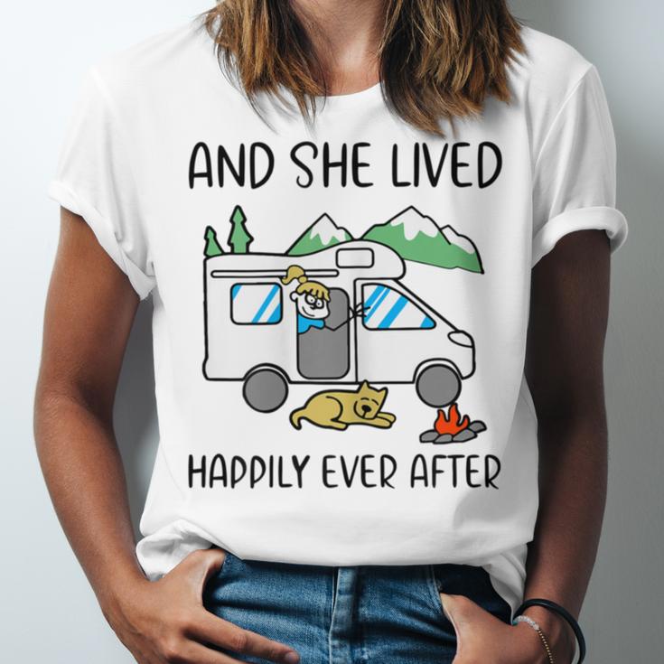 And She Lived Happily Ever After Unisex Jersey Short Sleeve Crewneck Tshirt