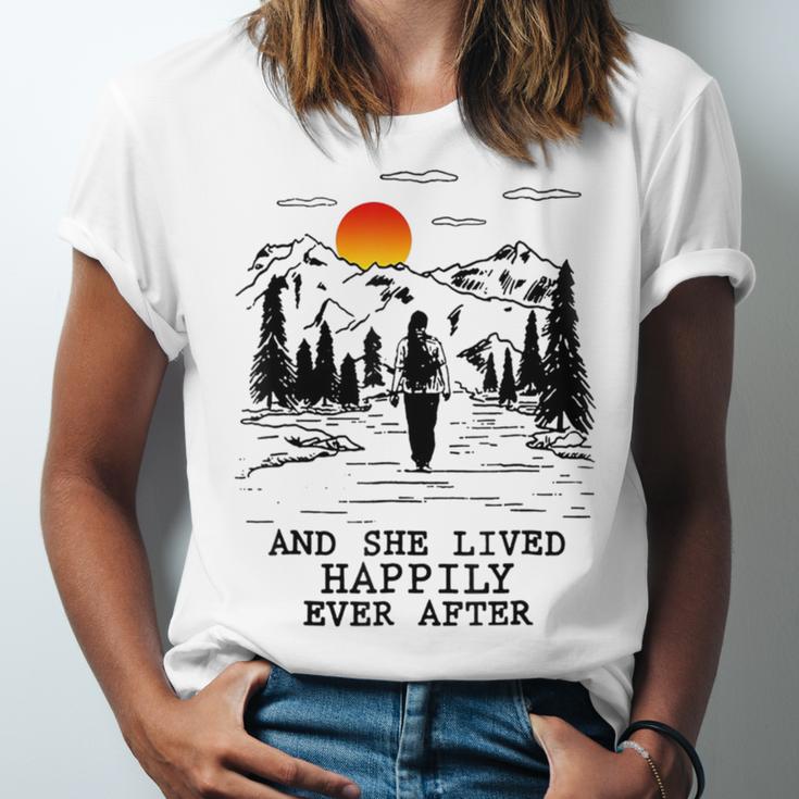 And She Lived Happily Ever After Unisex Jersey Short Sleeve Crewneck Tshirt