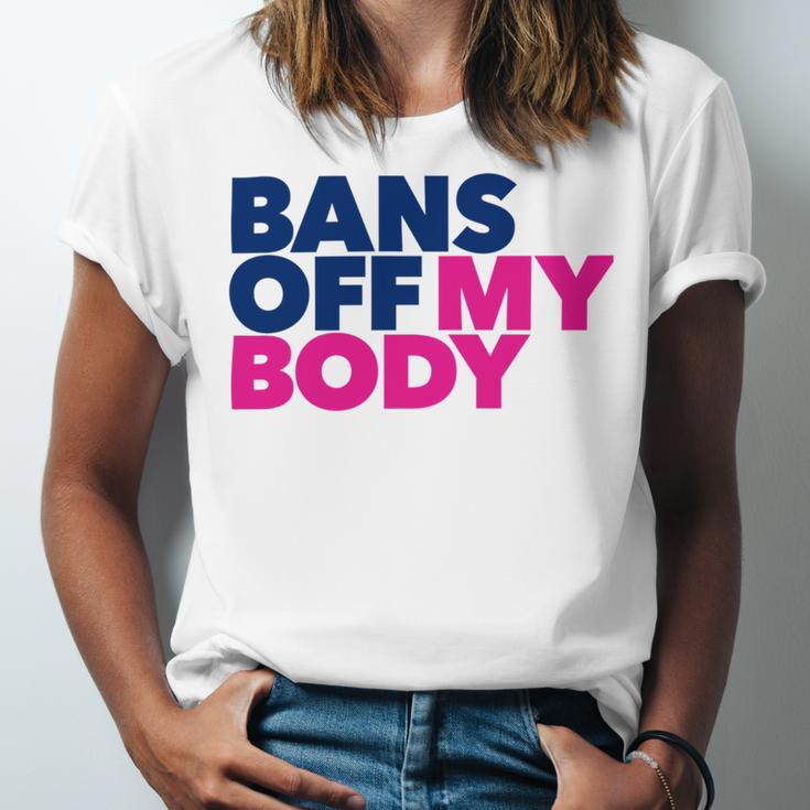 Bans Off My Body Pro Choice Unisex Jersey Short Sleeve Crewneck Tshirt