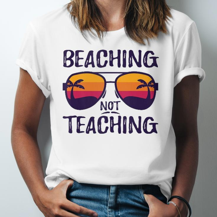 Beaching Not Teaching Sunglasses Summertime Beach Vacation Jersey T-Shirt