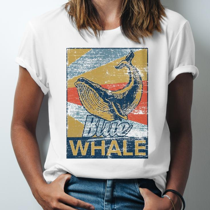 Blue Whale Animal Sea Zookeeper Idea Jersey T-Shirt