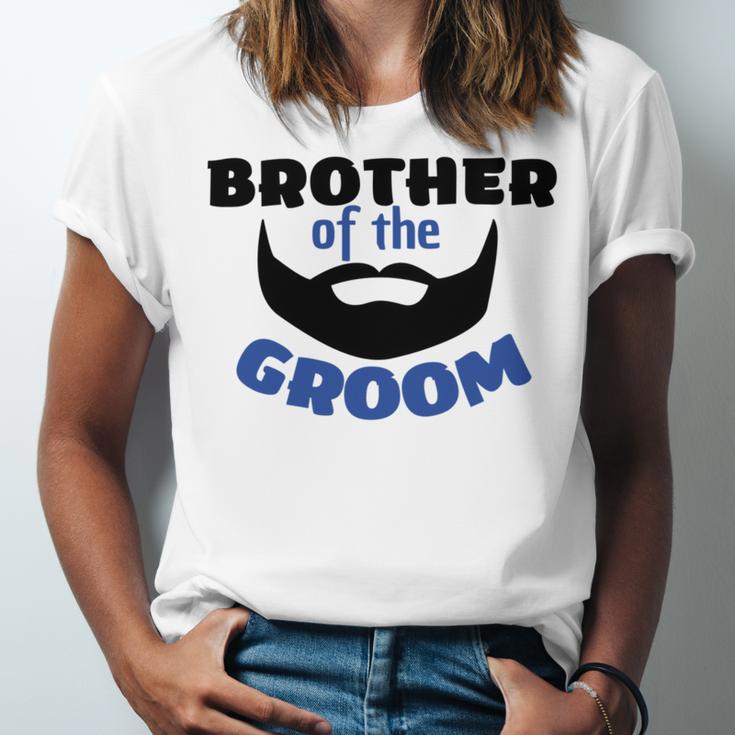 Brother Of The Groom Great Gift For The Brother Of The Awesome Groom Unisex Jersey Short Sleeve Crewneck Tshirt