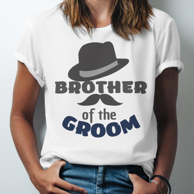 Brother Of The Groom Matching Bridal Party For Family Unisex Jersey Short Sleeve Crewneck Tshirt