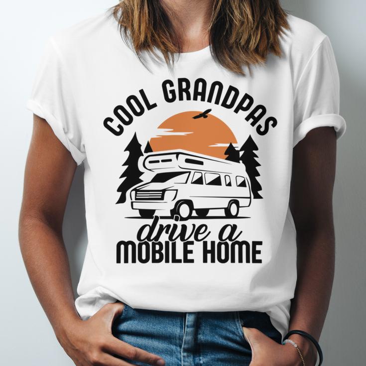 Cool Grandpas Drive A Mobile Home Unisex Jersey Short Sleeve Crewneck Tshirt