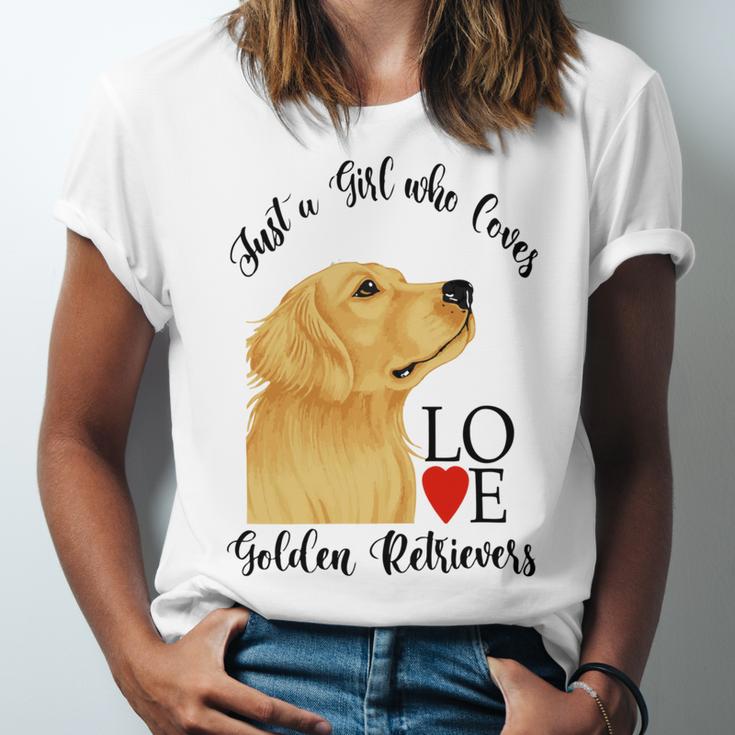 Copy Of Justagirlwholovesgoldenretrievers Unisex Jersey Short Sleeve Crewneck Tshirt