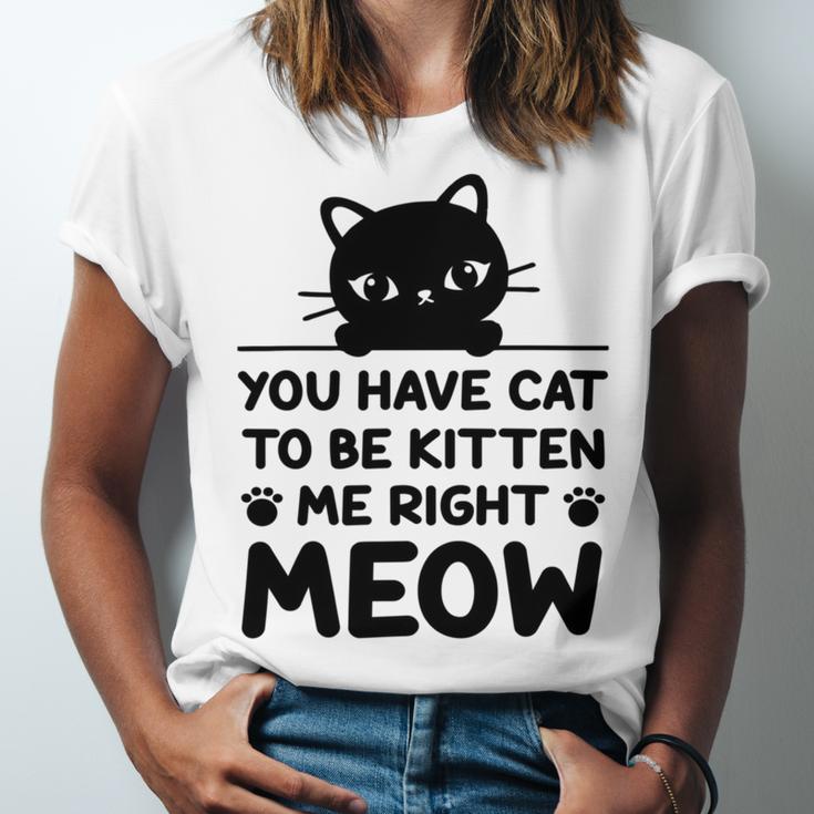 Cute Cat Lover Youve Got To Be Kitten Me Unisex Jersey Short Sleeve Crewneck Tshirt