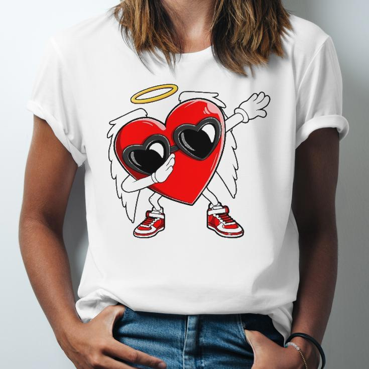 Dabbing Heart Valentines Day Love Dab Dance Jersey T-Shirt