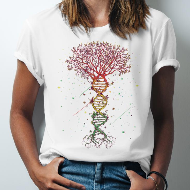 Dna Tree Life Funny Unisex Jersey Short Sleeve Crewneck Tshirt