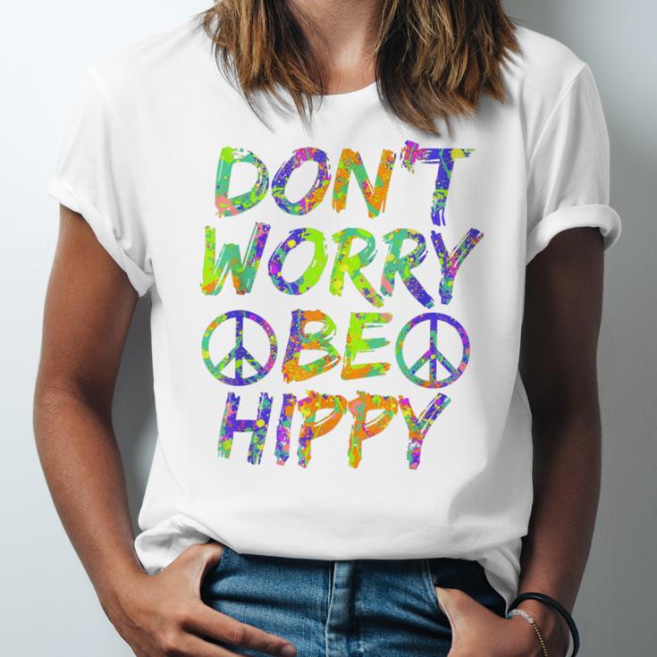 Donut Worry Be Happy Unisex Jersey Short Sleeve Crewneck Tshirt